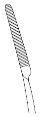 RU 3873-25 / Pinza Per Medicazione, Curva 25,0 cm