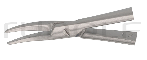 RU 5851-15 / Micro-Porte-Aiguille, Sans Bloc., Courbé 15 cm