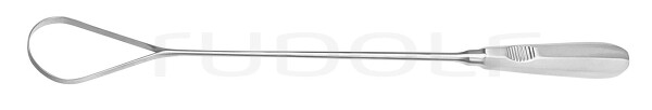 RU 7324-35 / Curetta Uterina Recamier, Rigida, Smussa 34,0 cm, Fig. 15,35 mm