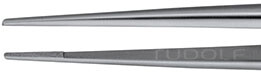 RU 4068-19G / Micro Forceps Micro-Grip, Str. Tying Plattform 6x0,8mm, 18cm, 7"