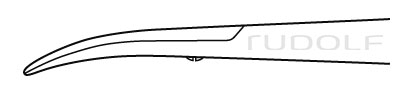 RU 2389-14 / Mikro-Präp. Schere, geb. 14,5 cm