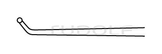 RU 8836-18T / Probes, Probe Pointed, 40°, Ti,Fig. 18 19,0 cm - 7 1/2"