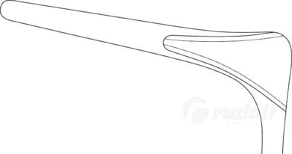 RU 8013-91 / Especulo Nasal Killian-Walter, Figura 4, 90 mm, 14 cm - 5 1/2"