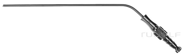 RU 6420-38 / Suction Tube Frazier (Fergusson), Ø 3,0mm 9 Ch/Fr, (Wl) 150mm - 6", W. CUT-OFF, LUER-HUB and Stylet