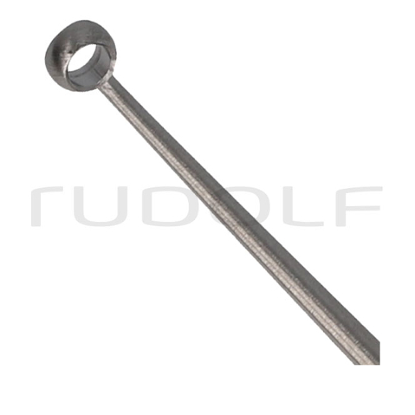 RU 7904-02 / Curette Buck, Figure 2,Curved, Sharp, I Ø 2.4 mm, O Ø 3.7 mm, 14.5 cm - 5 3/4"