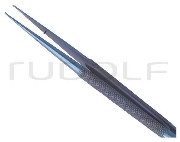 RU 4079-32U / Ring-Micro-Pinzette, Microgrip, ger. Ti, 18,0 cm, 1 mm