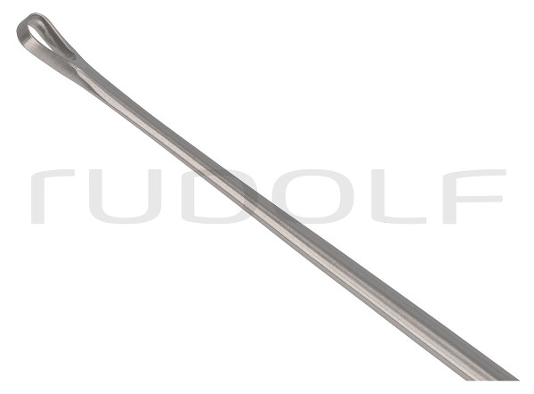 RU 7322-05 / Curette Utérine Recamier, Rigide Tranchante, 31,0 cm, Fig. 00, 5 mm