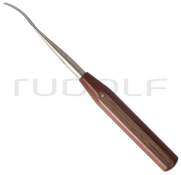 RU 5410-02 / Raspatorium, Gebogen, Scharf, 3 mm, 18,5 cm