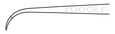 RU 4241-03 / Suture Tying Fcps. Micro Vise, Cvd. 13,5cm
, 5 1/4", 0,3mm
