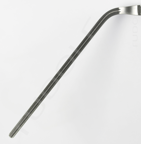 RU 7611-18 / Leland-Jones (De Bakey) Atrauma Forceps, Shanks Curved, (L) 19 cm - 7 1/2"