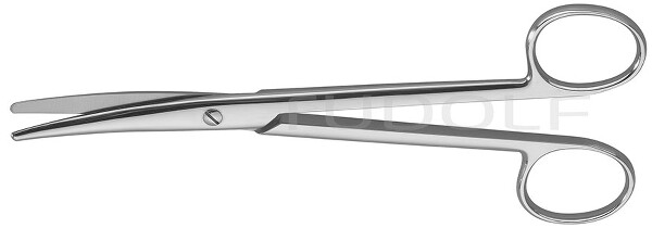 RU 1261-15 / Forbice Mayo-Stille, Curva 14,5 cm