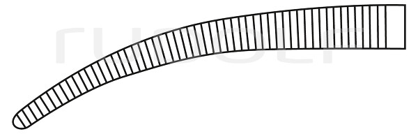 RU 3079-16 / Pince Hémostat. Coller-Crile, Courbée 16 cm