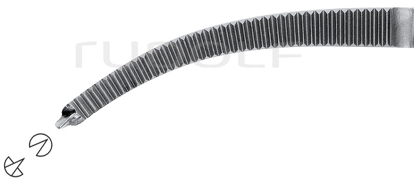 RU 3075-16 / Delic. Hemost. Fcps Crile-Rankin, Cvd., 1x2T 16 cm - 6 1/4"