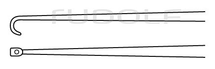 RU 8843-01 / Micro Ligature Needle, Small 22 cm - 8 3/4"