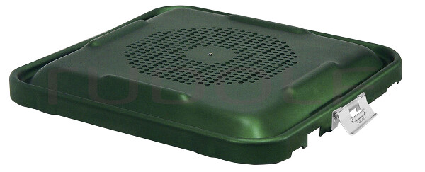 CS417-005 / Couvercle Seul, Perforé, Vert, 285x280mm 285 x 280 mm