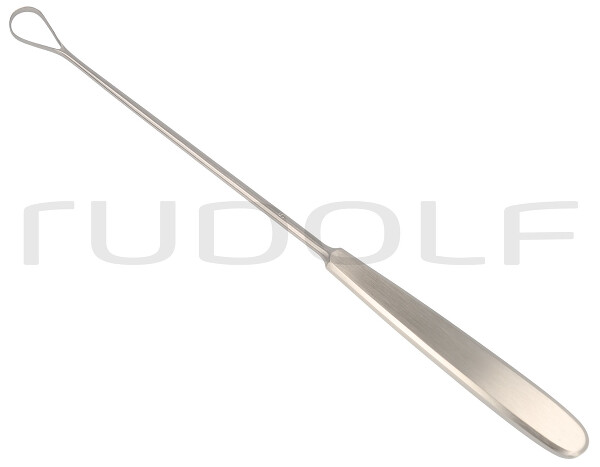 RU 7304-05 / Curetta Uterina Sims, Rigida, Tagl. 28,0 cm, Fig. 5,13,5 mm