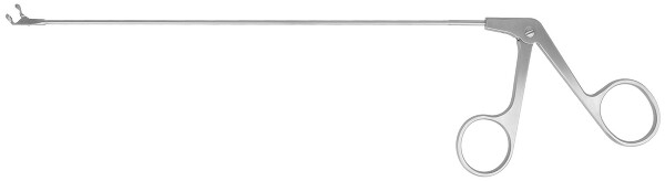RU 8650-00/43 / Pinza P. Cir. Endolaríngea, Curv. Arriba Long. Trabajo 23cm, Vast. Ø 2,5mm, 4mm