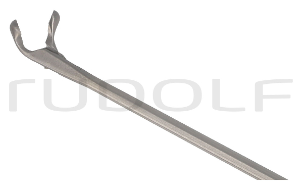RU 8649-05/23 / Laryng. Spoon Fcps. Cvd. Up., FF-MOV. Shaft Length 18cm
/7", Conicø2/3mm
, Jaw 3mm
