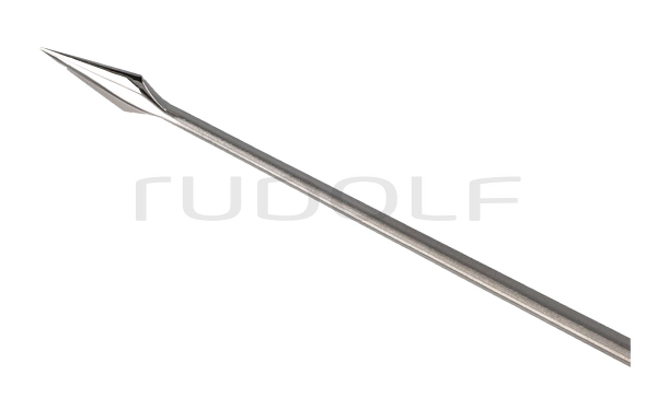 RU 7975-18 / Tympanum Perforator Lucae, for Children, Bayonet-Shaped, 18 cm - 7"