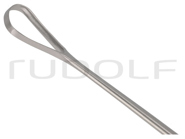 RU 7322-14 / Curetta Uterina Recamier, Rigida, Tagl. 31,0 cm, Fig. 6,14 mm
