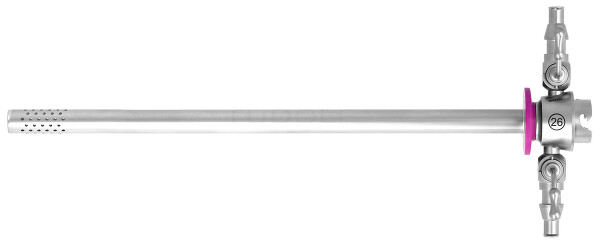 RC260-112 / Camicia Esterna A Flusso Continuo Per Resettoscopio 26Ch, Girevole, Click Sist. Viola, Perforazione Intorno