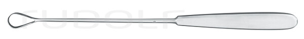 RU 7300-06 / Curetta Uterina Sims, Malleabile, Tagl. 28,0 cm, Fig. 6,14,5 mm