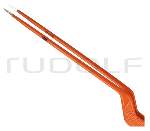 HF520-172 / Bipolar Forceps, Flat Plug, Bayonett, 22cm
 - 8 3/4", 1,0mm
, Non-Stick