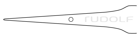 RU 4065-15 / Forceps Micro, Str. 15 cm, 6", 0,7mm

