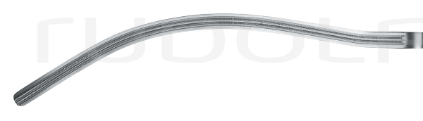 RU 6553-28 / Pinza Intestinale Kocher-Atrauma, Curva 28cm
