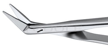RU 1773-25R / Forbice Vascolare, Ac/Ac, Manico Tondo 25°, Streamline, 18,0 cm