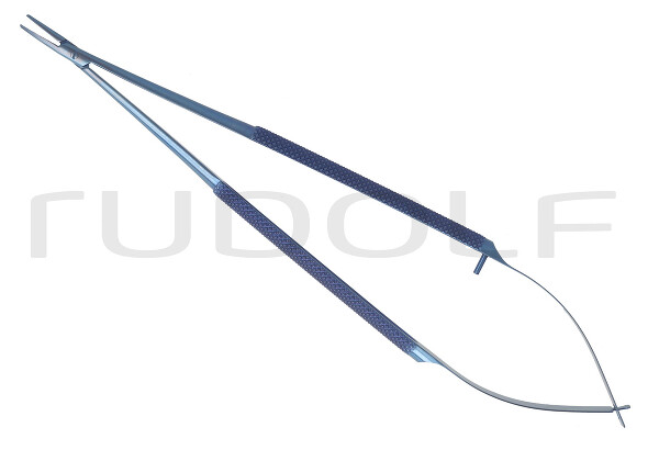 RU 5862-39T / Micro Needle Holder, Titan Cvd., W/O. Ratchet, 18cm, 7"