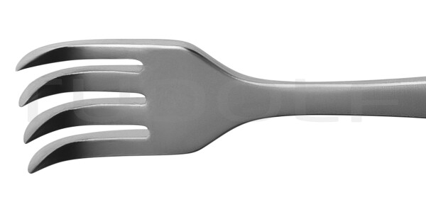 RU 7197-16 / Pinza Per Abbassare L'utero Braun 15,5cm