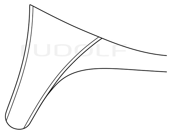 RU 8000-01 / Especulo Nasal Hartmann, Figura 1, 15 cm - 6"
