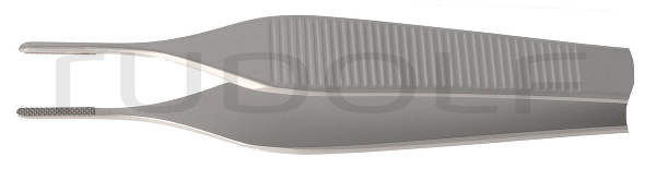 RU 4036-15 / Dressing Forceps Adson, Straight, TC, 15.5 cm - 6"