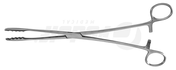RU 3800-27 / Dressing Forceps Ulrich, Straight, with Ratchet, (L) 27 cm - 10 1/2"