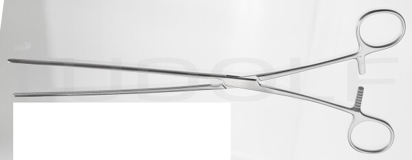 RU 6552-28 / Kocher Atrauma Intestinal Clamp, Straight, (L) 28 cm - 11"