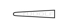RU 5931-16 / Porte-Aiguille Castroviejo, Tc,Lisse, Drt 14 cm
