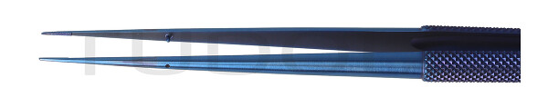 RU 4068-21 / Micro-Pinza, Retta, Manico Rotondo, Placca Per Filo 6x0,8mm, 21,0 cm
