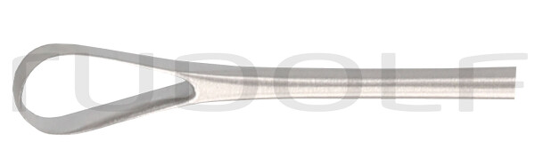 RU 7314-08 / Curette Utérine Recamier, Rigide Tranchante, 26,0 cm, Fig. 2, 8 mm