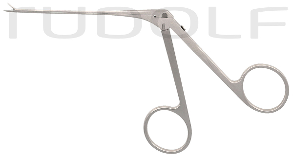 RU 7890-22 / Micro Ear Forceps, Straight, Serrated, Shaft Length 8 cm - 3 1/4",