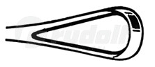 RU 7302-01 / Sims Ut. Curette, Mall. Bl. 28,0 cm/11", Fig. 1,7,5 mm