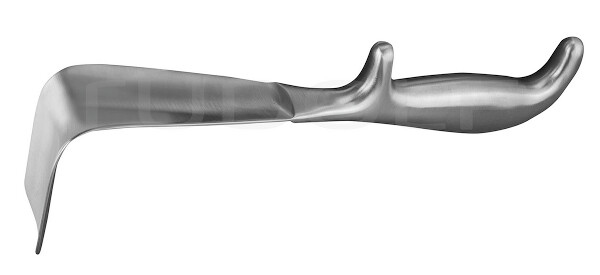 RU 7080-01 / Specolo Vaginale Doyen, Fig. 1,55x35mm Leggermente Concavo, 24cm