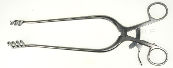 RU 4724-25 / Divaricatore Weitlaner, Acuti 24cm, 3x4 Denti