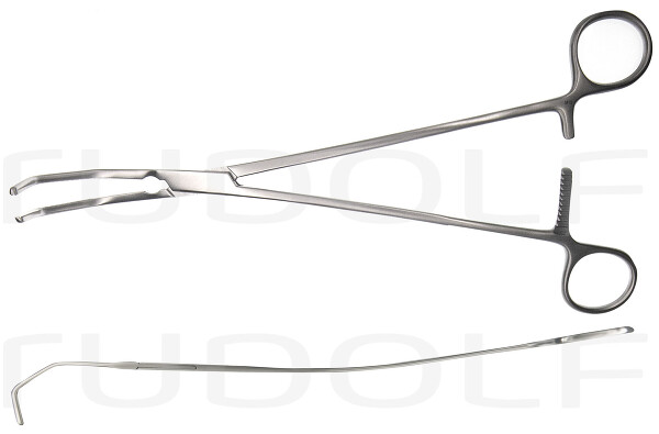RU 7640-25 / Pinza Cardiovascolare Satinsky/Debakey Per Occlusione Tangenziale, 25cm