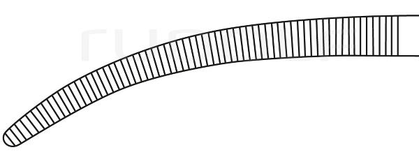 RU 3297-21 / Ligature Fcps Overholt-Geissendörfer, Cvd 21 cm, 8,25"