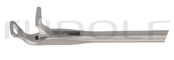 RU 8650-04/19 / Lar. Grasp. Fcps, Cvd. Up Lft, TH-MOV Shaft Length 23cm
/9", Conicø2/3mm
, Jaw 2mm
