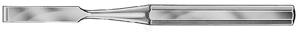 RU 5345-06 / Scalpello Hibbs, Retto 24cm, 6mm