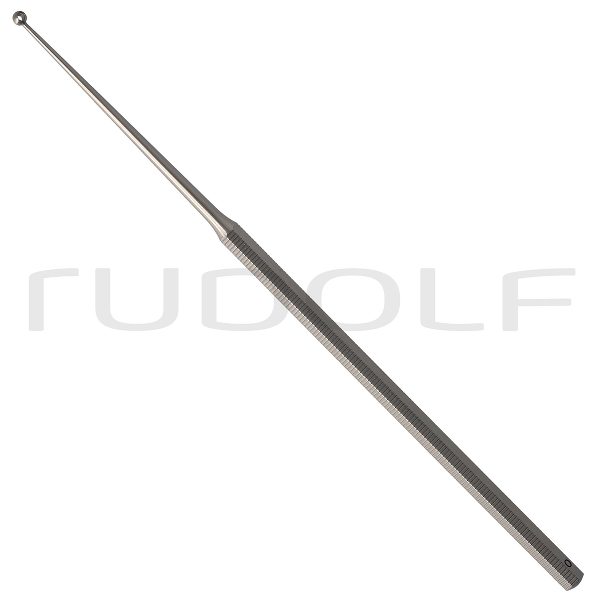 RU 7902-10 / Curette Buck, Figure 0,Straight, Sharp, I Ø 1.5 mm, O Ø 2.7 mm, 14.5 cm - 5 3/4"