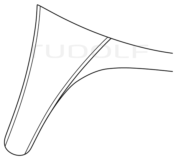 RU 8000-03 / Nasenspekula Hartmann, Figur 3, Schraubschluss, 15 cm