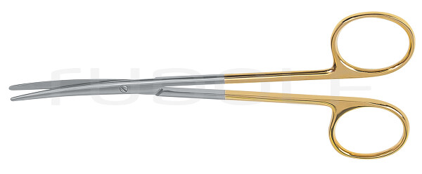 RU 1316-14M / Forbice Metzenbaumb-Fino, Curva, Tc/Mc 14,5 cm